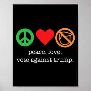 Poster Camiseta Incrível Anti Trump Para Democratas
