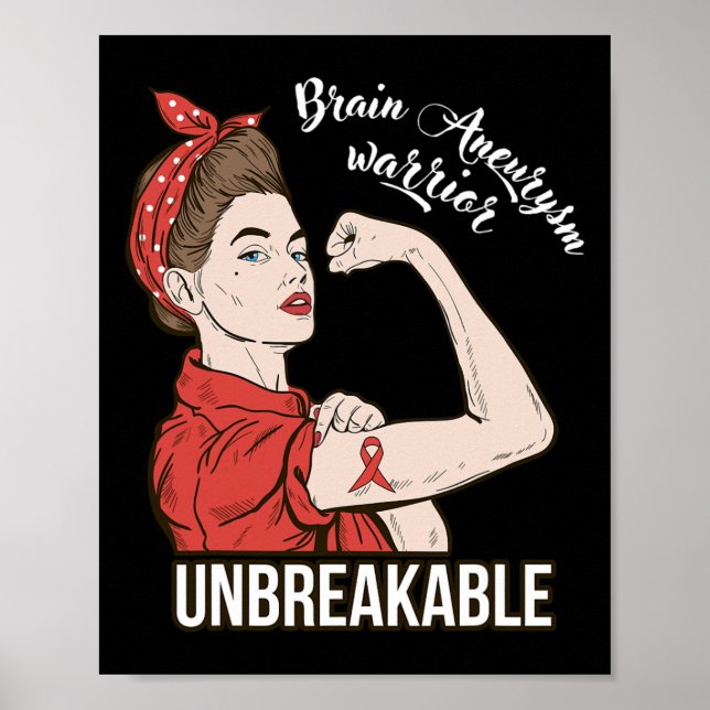 Poster Camiseta Inquebrantável Presente Guerreiro da Cons (Frente)