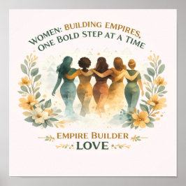 Poster Camiseta Inspiradora Feminista, Unidade de Mulhere
