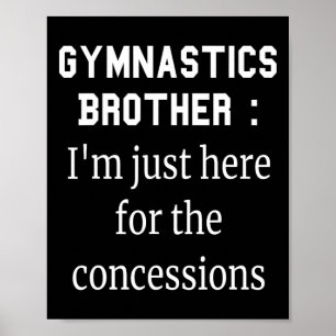 Poster Camiseta Irmão Ginástica Irmão Ginasta Tee Diverti