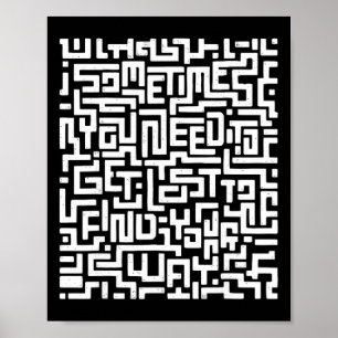 Poster Camiseta Labirinto Motivacional Ilusão Óptica Ocul