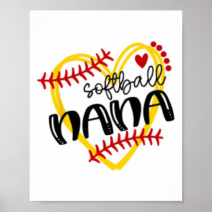 Poster Camiseta Macia Personalizada Coração Nana Fofo Mul