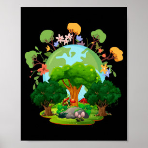 Poster Camiseta Mãe Terra Ame Seu Planeta