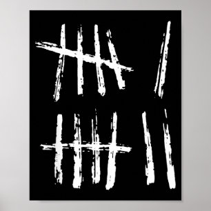 Poster Camiseta Marcas de Contagem 67 Engraçada Seis Sete