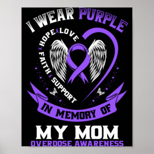 Poster Camiseta Masculina de Conscientização sobre Overdo