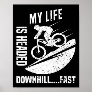 Poster Camiseta Masculina Minha Vida Está Descendo a Coli