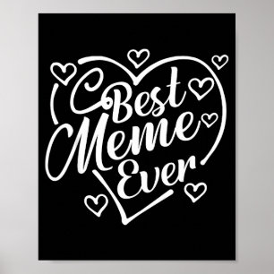 Poster Camiseta meme divertida coração avó dia das mães 