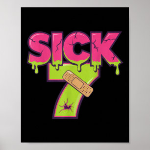 Poster Camiseta Meme Seven Doente Seis Sete Drip de Brinc