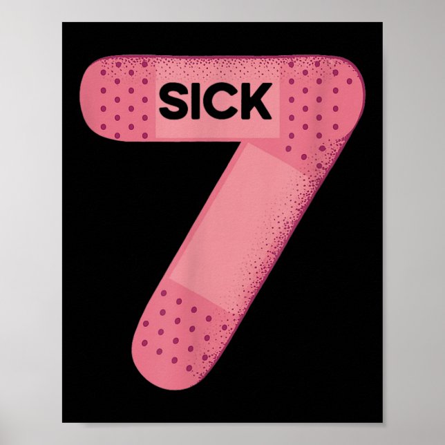 Poster Camiseta Meme Sick Seven Seis Sete Piada Engraçada (Frente)