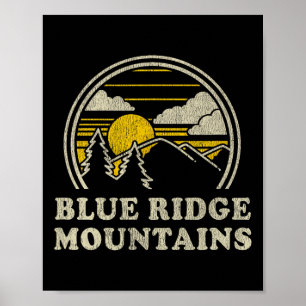 Poster Camiseta Montanhas Blue Ridge Vintage Montanha Cam