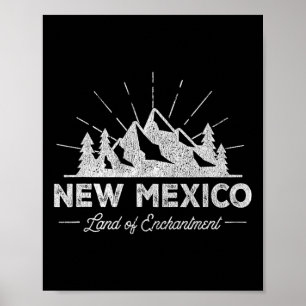 Poster Camiseta Novo México Vintage Camisa Retro Des