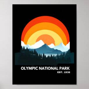 Poster Camiseta Parque Nacional Olímpico Est 1938 Wa Esta