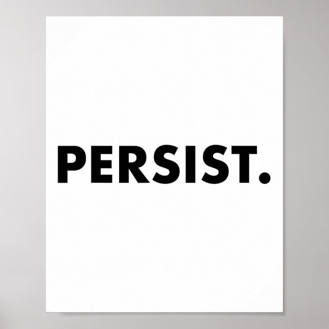 Poster Camiseta persistente #shepersistente #resistir (Frente)