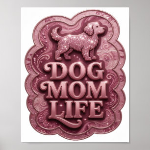 Poster Camiseta Personalizada Rosa DECLARAÇÃO VIDA DE MÃE