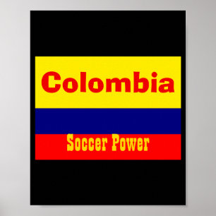 Poster Camiseta Poder de Futebol da Colômbia