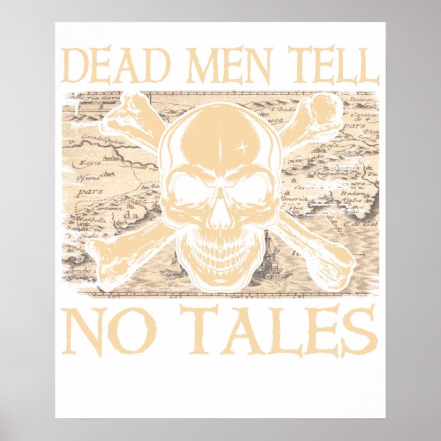 Poster Camiseta Premium Disney Pirates Skull Logo (Frente)