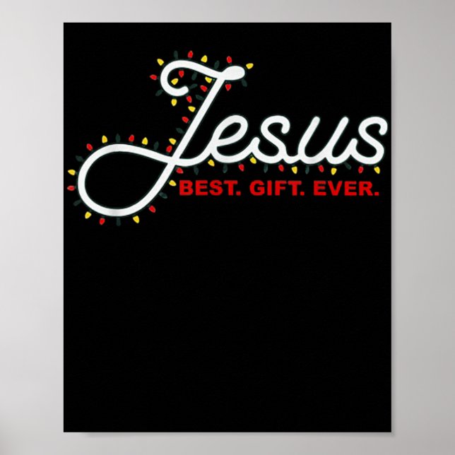 Poster Camiseta Presente Jesus Sempre Luz de Natal Presen (Frente)