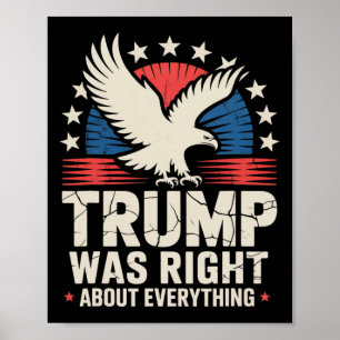 Poster Camiseta Pro Republicana Trump Estava Certo