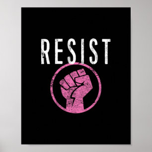 Poster Camiseta Punho de Resistência - Seja Parte da Resi