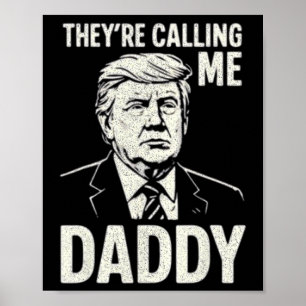 Poster Camiseta Retro Divertida Trump Eles Estão Me Chama