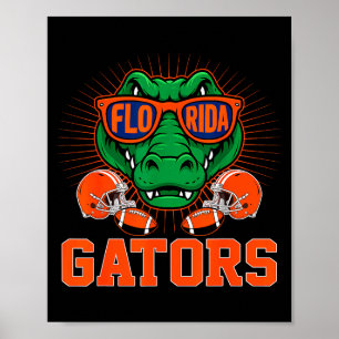 Poster Camiseta Retro Gators Cute Gators Mulheres Homens