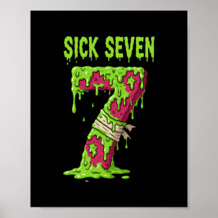 Poster Camiseta Sick Seven Meme Six Seven Brincadeira Eng
