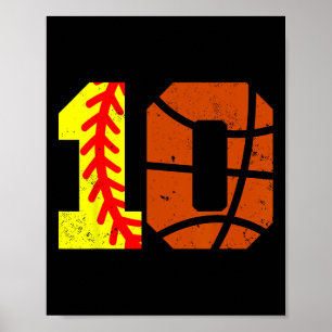 Poster Camiseta Softll Sketll Número 10 Piada Aniversário