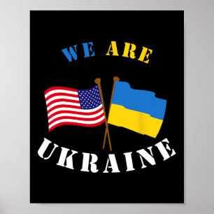 Poster Camiseta Somos Ucrânia Apoio Ucrânia Rig Ucraniano