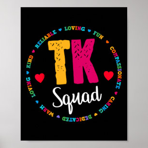Poster Camiseta Tk Squad - Camiseta para Professores de J