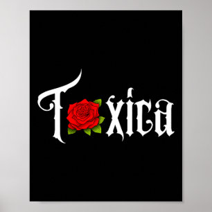 Poster Camiseta Toxica Para Mulheres _ Toxica Premium Tri