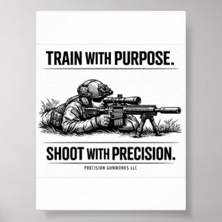 Poster Camiseta Train with Purpose Marksman Download Impr