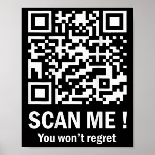 Poster Camiseta Trump 4547 Código de Dança Funny Qr Scan
