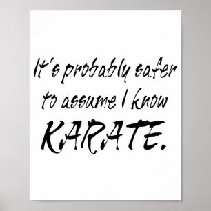 Poster Camiseta Ume Eu Sei Karatê