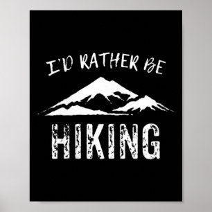 Poster Camiseta V Eu Preferiria Estar Fazendo Trilha Femi