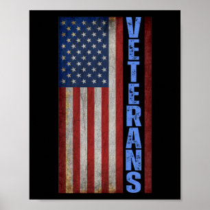 POSTER CAMISETA VETERANOS EUA BANDEIRA 4 DE JULHO