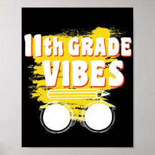 Poster Camiseta Vibes da 11ª Série Volta às Aulas Primeir