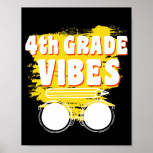 Poster Camiseta Vibes de Volta à Escola 4ª Série Primeiro