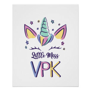Pôster Camiseta VPK Menina Primeiro Dia Pequena Senhorita