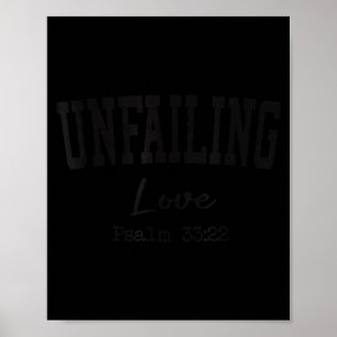 Poster Camisetas Cristãs Mulheres Homens Amor Inabalável