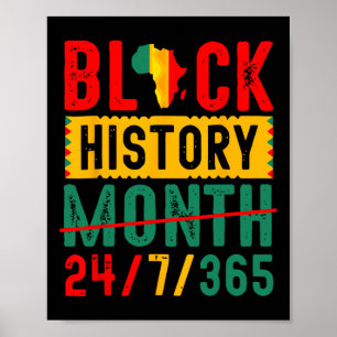 Poster Camisetas da História Negra Camisa do Mês da Histó