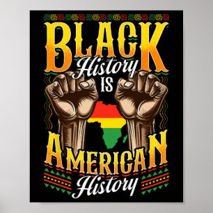 Poster Camisetas de História Negra A História Negra É His