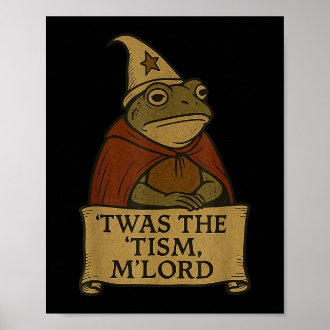 Poster Camisetas de Meme Engraçadas 'foi o Tismo M (Frente)