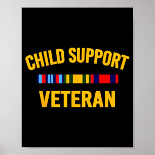 Poster Camisetas de Veteranos de Apoio Infantil Bandeira