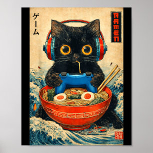 Poster Camisetas engraçadas gráficas japonesas Ramen de g