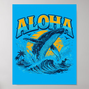 Poster Camisetas havaianas infantis menino Aloha Havaí