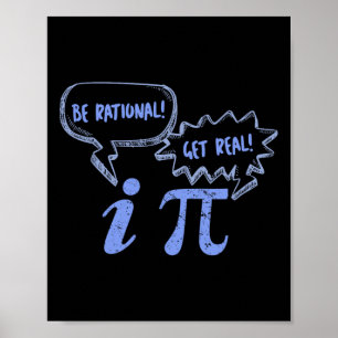 Poster Camisetas Pi Day Ser Racional Obter Pi Real E Imag