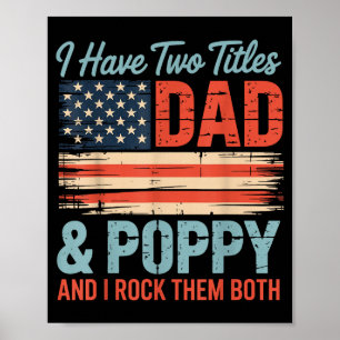 Poster Camisetas Retro Masculinas Eu Tenho Dois Títulos P