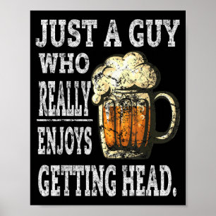 Poster Camisetas sujas de beber cerveja para homens humor