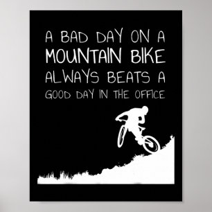 Poster Camisola de Ciclismo de Mountain Bike e T-shirt de