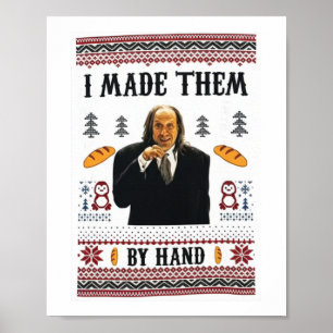 Poster Camisola Feia do Meme do Pão “Eu Fiz à Mão”
